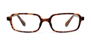 Lentes Blueblocker modelo Razi Tigris, con armazón geométrico de carey y protección contra luz azul y rayos UV400.