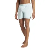 Short de baño Adidas color celeste con logo de la marca en la pierna derecha.