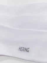 Kit de tres pares de medias cortas tipo soquete, color gris melange, con logo de la marca Hering estampado en el empeine.