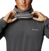 Cuello tipo polaina de polar color gris, con tecnología termorreflectante Omni-Heat en el interior y cordón ajustable con tanca. Incluye logo de la marca bordado en la parte inferior.