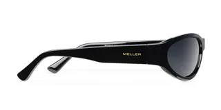 Lentes de sol envolventes negros con protección UV400 y lentes polarizadas alemanas con recubrimiento anti-scratch y superhydrophobic.