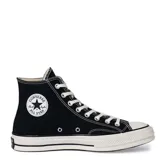 Championes de caña alta Converse Chuck 70, color negro con detalles en blanco.