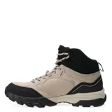 Championes de trekking Topper Grove High, tipo botita, color beige con detalles en negro y cordones bicolores.