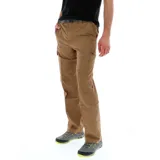 Pantalón cargo Columbia Silver Ridge Cargo 3 color marrón, de corte recto y tejido transpirable con tecnología Omni-Wick y protección solar Omni-Shade. Cuenta con múltiples bolsillos, incluyendo bolsillos laterales con solapa y cierre de velcro, y cintura parcialmente elástica.