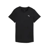 Remera deportiva Puma de cuello redondo y manga corta, confeccionada en tejido técnico con efecto jaspeado. Presenta el logo de la marca estampado en el pecho.