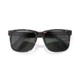 Lentes de sol Sunski modelo Kiva, con montura rectangular de carey y lentes polarizados verdes. Bloquean el 100% de los rayos UVA/UVB/UV400.
