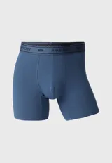 Pack de tres bóxers de algodón en tonos azul y negro, con cintura elástica con logo de la marca Arrow.