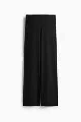 Leggings deportivos negros de corte amplio con tecnología SoftMove™ y DryMove™, de tiro alto y cintura ancha.