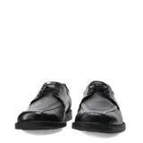 Zapatos de hombre Lombardino informal flex, color negro, confeccionados en cuero con diseño de cordones y suela flexible.