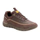Zapatillas Caterpillar Versage Lo color marrón, con capellada de gamuza y microfibra, forro 100% reciclado, plantilla de espuma de PU moldeada, forro de tela suave con control de olores probiótico CLEANSPORT NXT, talón de entresuela de EVA ligero y duradero, suela de goma resistente para mayor tracción y construcción Strobel.