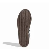 Championes Adidas VL Court 3.0, color negro con las tres tiras blancas y suela marrón.