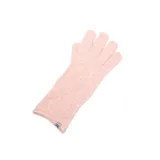 Guantes de tejido de punto en color rosado, con diseño sin dedos.