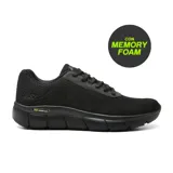 Championes deportivos American Sport modelo Nimbus Men, color negro, con capellada de malla transpirable y suela gruesa con tecnología antideslizante y amortiguación de memory foam.
