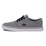 Championes Quiksilver modelo Zuma, color gris con cordones negros y suela blanca con detalles en negro.