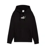 Canguro Puma de mujer con capucha ajustable, bolsillo frontal tipo canguro y puños acanalados. Presenta el logo de la marca estampado en el pecho con un diseño floral integrado. Confeccionado en tejido French Terry frizado para mayor calidez.