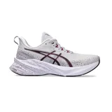 Championes de running Asics Novablast 3 LE, color blanco con detalles en violeta.