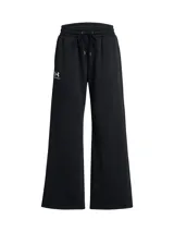 Pantalón de jogging Under Armour de corte holgado y pierna ancha, confeccionado en tejido polar de mezcla de algodón. Presenta cintura elástica con cordón ajustable, bolsillos laterales y logo de la marca estampado en la pierna.