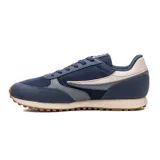 Championes Fila modelo Renno Classic, color azul marino con detalles en blanco, grafito y suela de goma color tostado.