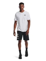 Remera deportiva Under Armour de manga corta y cuello redondo, color blanco, con pequeño logo impreso en el pecho.