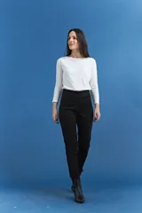 Legging de tiro alto con textura similar a la gamuza, corte ajustado y diseño liso.