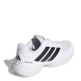 Championes de tenis y pádel Adidas Game Court 3 All, color blanco con las tres tiras características de la marca en color negro en los laterales.