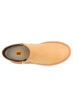 Botas de caña corta Caterpillar modelo Colorado Max Chelsea, color tostado, confeccionadas en cuero con suela de goma tipo plataforma track y cierre lateral.