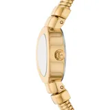 Reloj Michael Kors de la línea Mini Gramercy, con caja dorada de 22mm y correa de acero dorada. Resistente a salpicaduras.