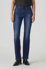 Jeans Levi's 725 Hi Rise Bootcut Eternal, de tiro alto y corte bootcut, color azul oscuro.