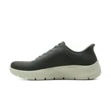 Championes deportivos Skechers Slip-ins Go Walk Flex Carla, de color gris con suela blanca y detalles en turquesa. Confeccionados con parte superior de malla deportiva y tecnología Heel Pillow.