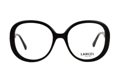 Armazón de lentes Lancel modelo 90086, con diseño de marco completo en color negro y forma ovalada.