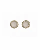 Caravana de resina color lila con strass plateado alrededor, de 1cm de diámetro. Se vende por unidad.