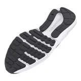 Championes de running Under Armour modelo UA Charged Surge 4 para hombre. Presentan una capellada de malla transpirable color negro con refuerzos sintéticos y entresuela Charged Cushioning blanca para una amortiguación reactiva.