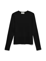 Camiseta de manga larga Aware, de calce ajustado y cuello redondo, confeccionada en algodón orgánico con elastano.