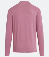 Suéter Request de corte slim, color beige, con cuello redondo y manga larga. Confeccionado en tejido de punto fino de viscosa y poliamida.