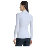 Remera de entrenamiento Under Armour de manga larga, con cuello alto y ajuste al cuerpo. Confeccionada en tejido de doble capa con interior cepillado para mayor calidez y exterior de secado rápido, cuenta con paneles de malla en las axilas para ventilación y mangas raglán.