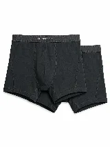 Pack de bóxers lisos color negro, con cintura elástica con la marca Brookshield impresa y diseño anatómico con costuras reforzadas.
