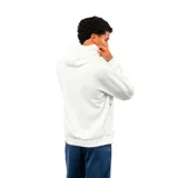 Canguro deportivo Umbro color blanco, con capucha ajustable mediante cordones, bolsillo frontal y logo de la marca bordado en el pecho.