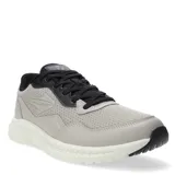Championes Topper Wind 5 color gris con detalles en negro, con capellada de mesh y superposiciones de cuero sintético.