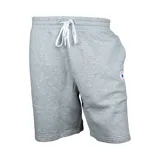 Short deportivo gris melange de algodón, con cintura elástica ajustable con cordón y logo de Converse estampado en la pierna derecha.