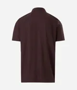 Remera polo deportiva de hombre marca Get Over, color marrón, confeccionada en tejido tecnológico de poliamida con tecnología dry y acabado liviano. Cuenta con cuello polo, cartera de botones y mangas cortas.