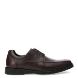 Zapato de vestir para hombre, estilo derby, color negro con cordones y suela flexible.