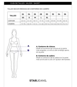 Bermuda de jean azul con degradé en blanco, de corte recto y tiro medio.