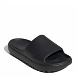 Sandalias tipo slide Adidas modelo Adilette Lumia, de diseño minimalista y construcción en una sola pieza de material sintético. Presentan una banda ancha superior con el logo de la marca grabado y una suela con relieve para mayor tracción.