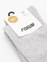 Pack de dos pares de medias de caña media color marrón con textura acanalada.