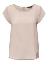 Camiseta básica negra de manga corta, con cuello redondo y diseño de espalda más larga.