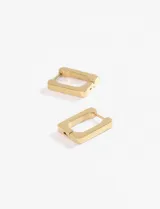 Aros rectos de acero quirúrgico hipoalergénico color plateado.