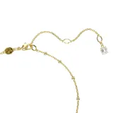 Collar en Y Swarovski de la línea Imber, con diseño distribuido bañado en tono oro y cristales blancos de talla redonda en engaste bisel.