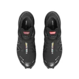 Championes de trekking y trail running Salomon Speedcross 6 GTX, color negro con detalles reflectantes plateados y suela con tecnología Contagrip.
