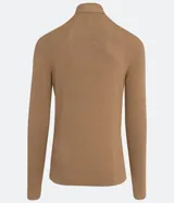 Buzo de corte slim con cuello alto y mangas largas, confeccionado en tejido de punto liso.