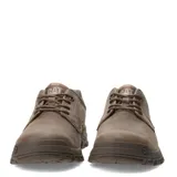Zapatos urbanos Caterpillar modelo Threshold Low, color marrón, confeccionados en cuero con suela de goma resistente y cierre de cordones.